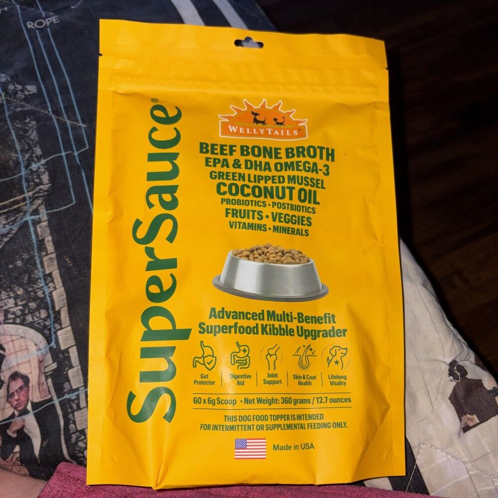 Dog Topper Beef Bone Broth Kibble Enhancer. 12.7 Oz